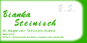 bianka steinisch business card